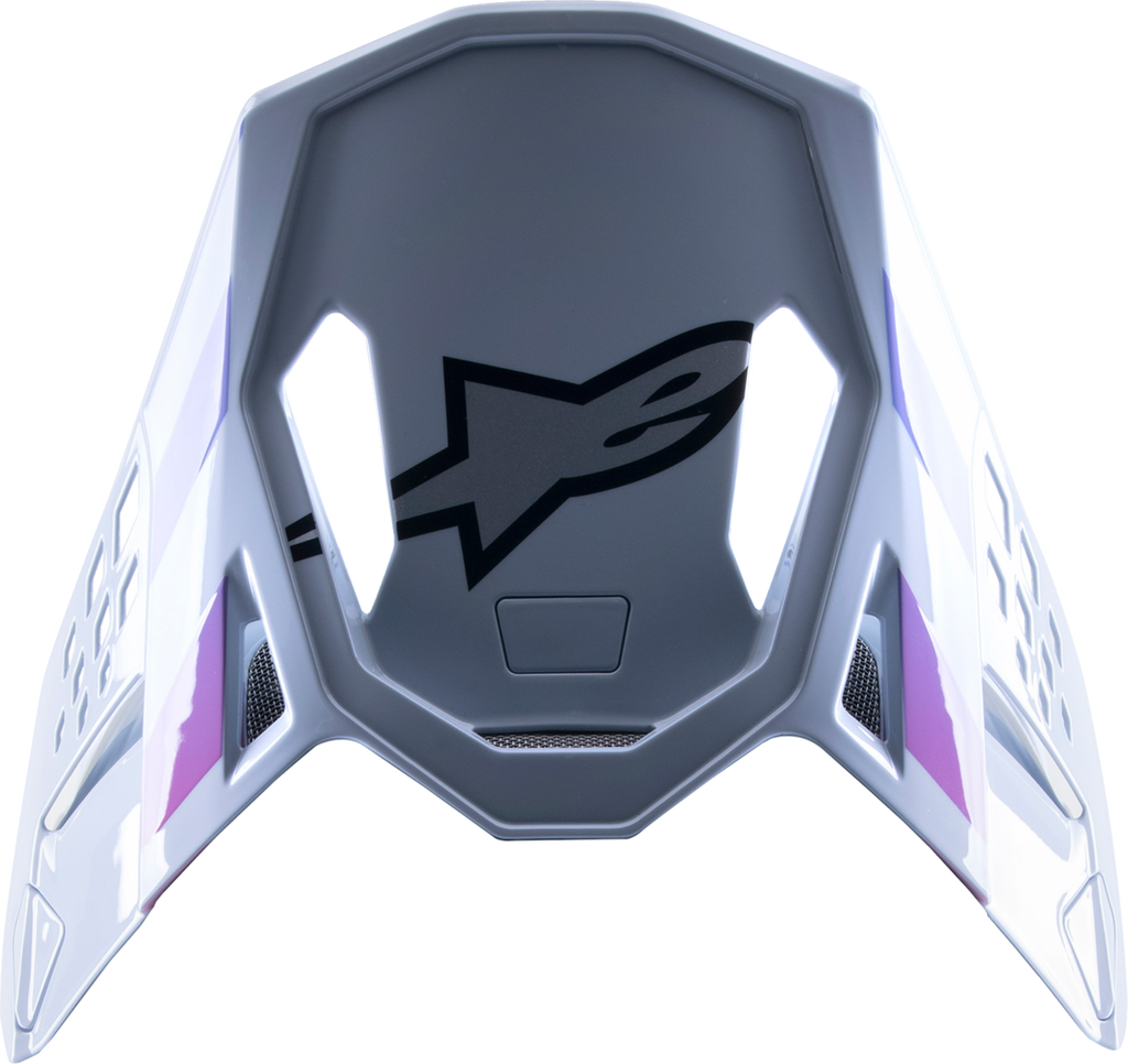 ALPINESTARS Supertech M10 Visor - Daytona - Haze Gray/Orange Fluo/Rhodamine
