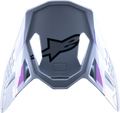 ALPINESTARS Supertech M10 Visor - Daytona - Haze Gray/Orange Fluo/Rhodamine