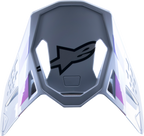 ALPINESTARS Supertech M10 Visor - Daytona - Haze Gray/Orange Fluo/Rhodamine