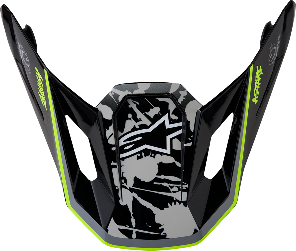 ALPINESTARS SM7 Visor - Blaster - ECE 22.06 - Black/Gray/White
