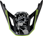 ALPINESTARS SM7 Visor - Blaster - ECE 22.06 - Black/Gray/White