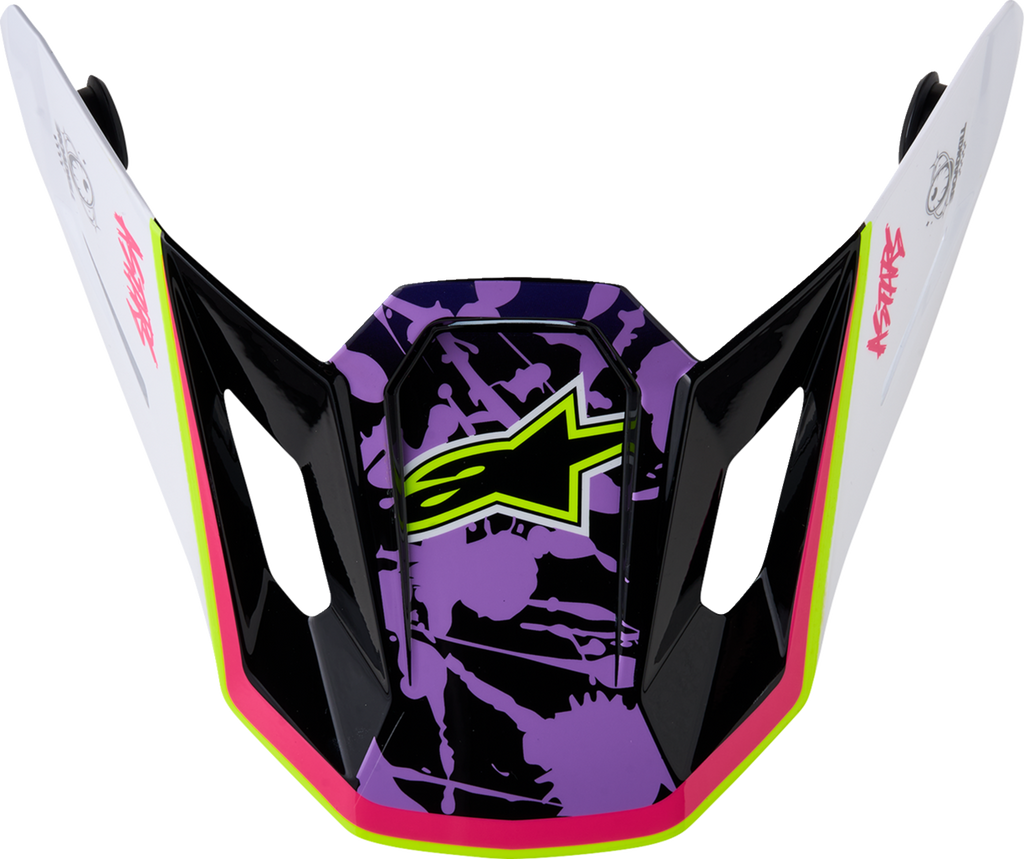 ALPINESTARS SM7 Visor - Blaster - ECE 22.06 - Purple/Pink/White
