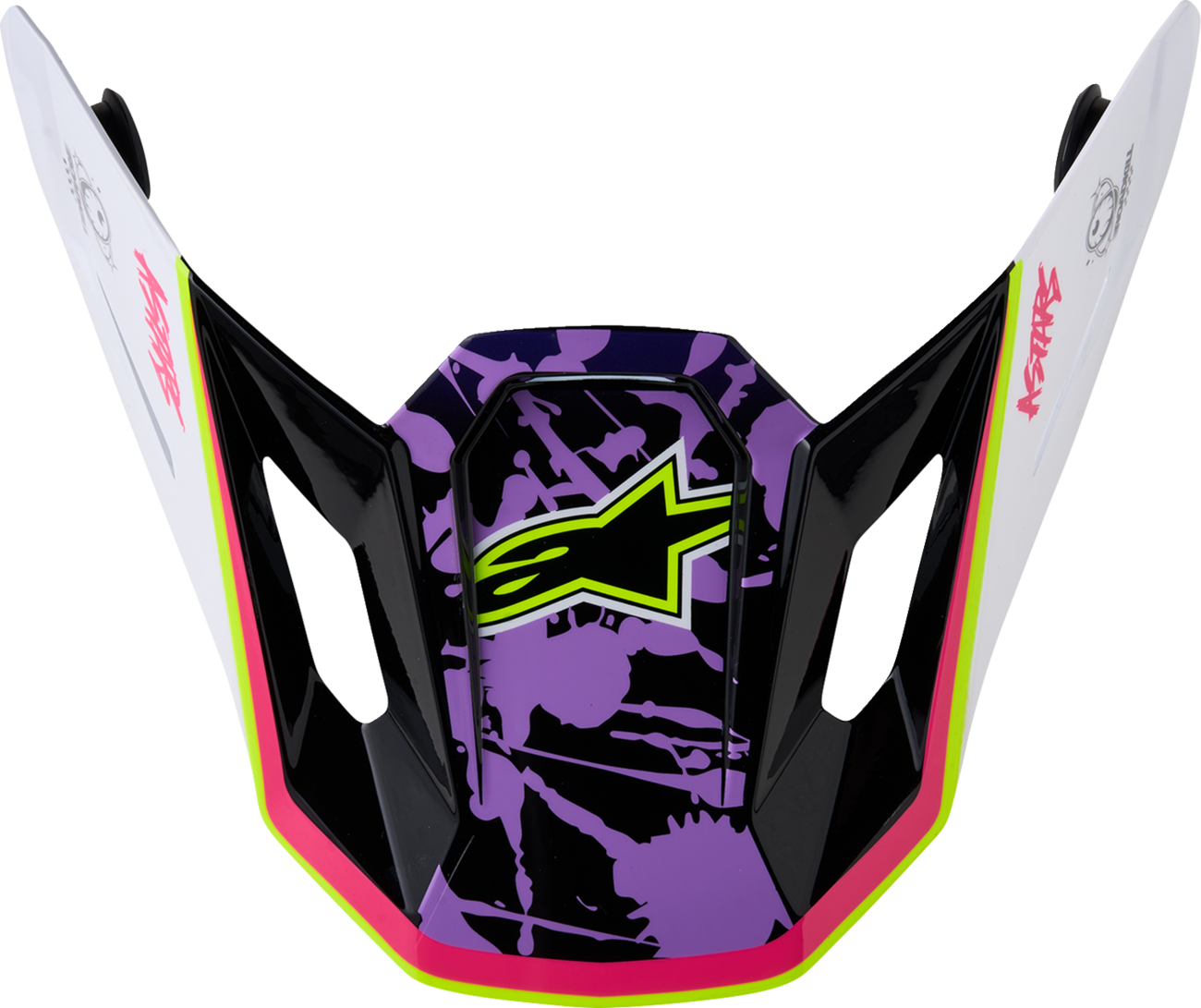 ALPINESTARS SM7 Visor - Blaster - ECE 22.06 - Purple/Pink/White