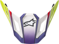 ALPINESTARS SM7 Visor - Fuse - ECE 22.06 - White/Yellow/Purple Fluo