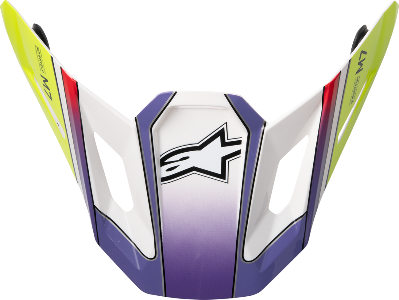 ALPINESTARS SM7 Visor - Fuse - ECE 22.06 - White/Yellow/Purple Fluo