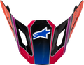 ALPINESTARS SM7 Visor - Fuse - ECE 22.06 - Blue/Purple/Pink