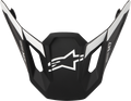 ALPINESTARS SM7 Visor - Dasher - ECE 22.06 - Black/Matte White
