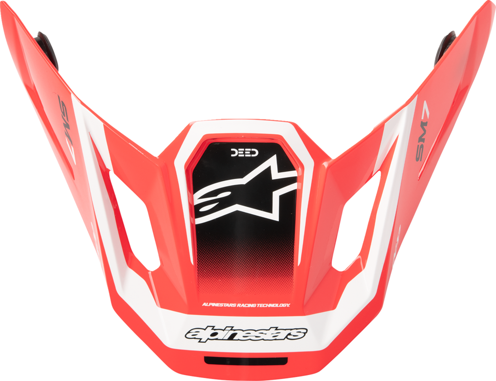 ALPINESTARS SM7 Visor - Deed - ECE 22.06 - Red/Black/White