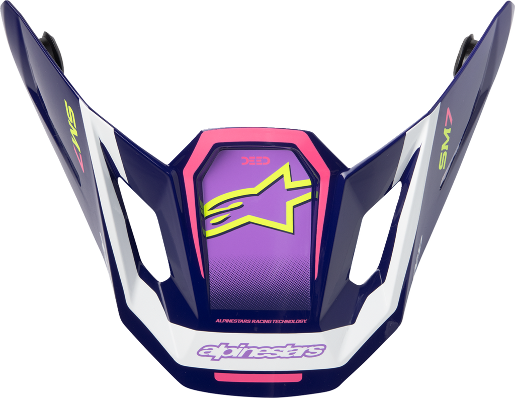 ALPINESTARS SM7 Visor - Deed - ECE 22.06 - Purple/Pink