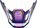 ALPINESTARS SM7 Visor - Deed - ECE 22.06 - Purple/Pink