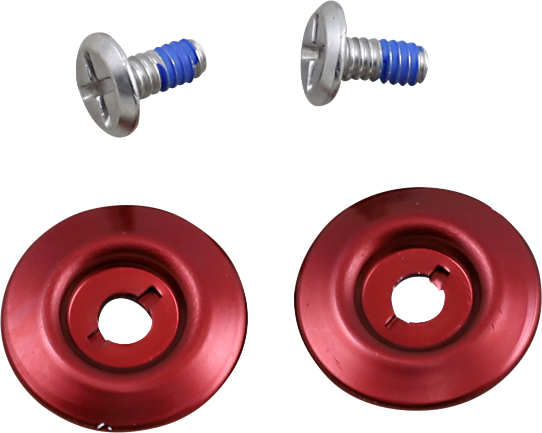 Biltwell Hardware Kt GEN2 - Stainless Steel/Red