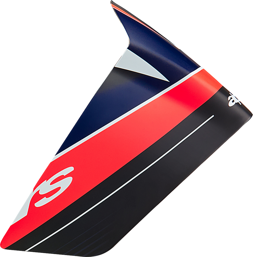ALPINESTARS Supertech R10 Spoiler - Race - Team - Matte Black/Carbon Red Fluo/Blue