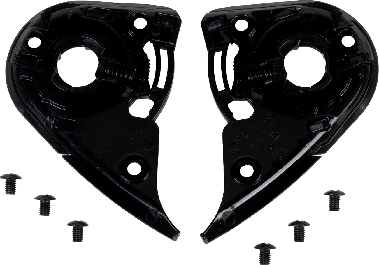 HJC HJ-47 Gear Plate Set - RPHA 60 - Black