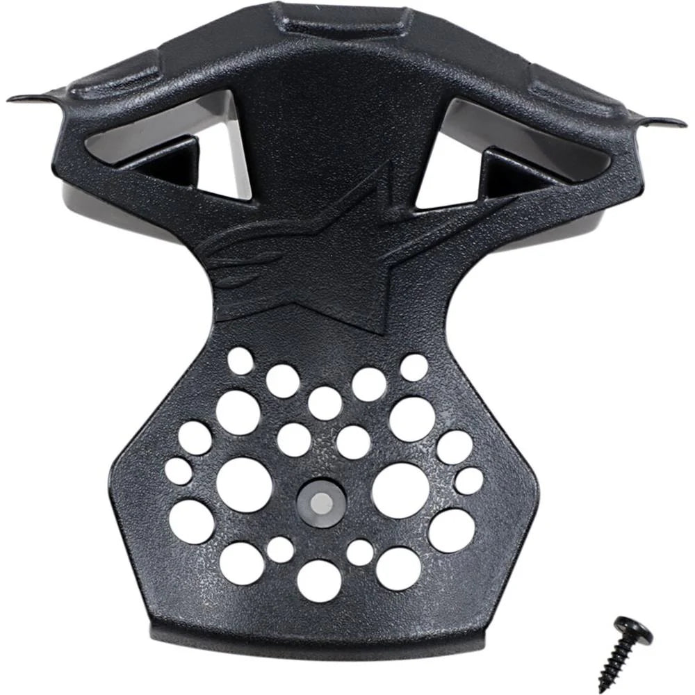 Supertech M8/M10 Chin Vent Frame - Gloss Black - XS/S