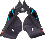 Pista GP RR Cheek Pads - Gray/Cyan - 2XL (1)