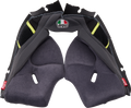 Pista GP RR Cheek Pads - Gray/Yellow - XL (1)