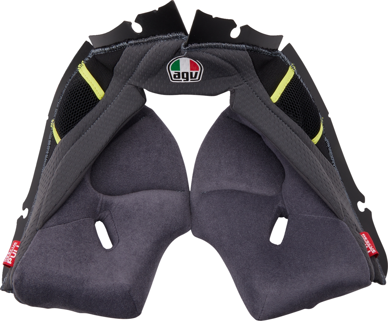 Pista GP RR Cheek Pads - Gray/Yellow - 2XL (1)