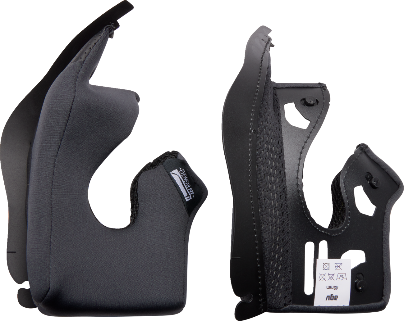 K3 Cheek Pads - Gray/Black - 40 mm (1)