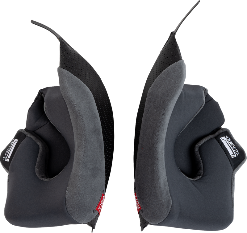 K7 Cheek Pads - Gray/Black - 10 mm (1)