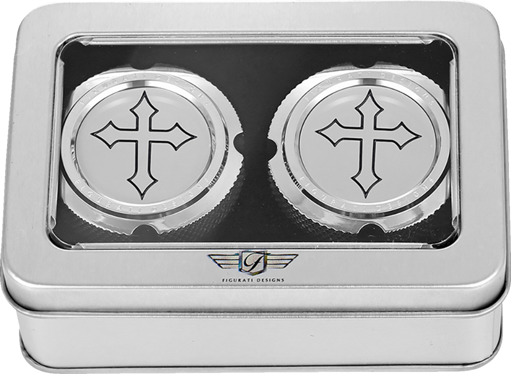 Figurati Designs Cover Axle Front Cross - Stainless Steel