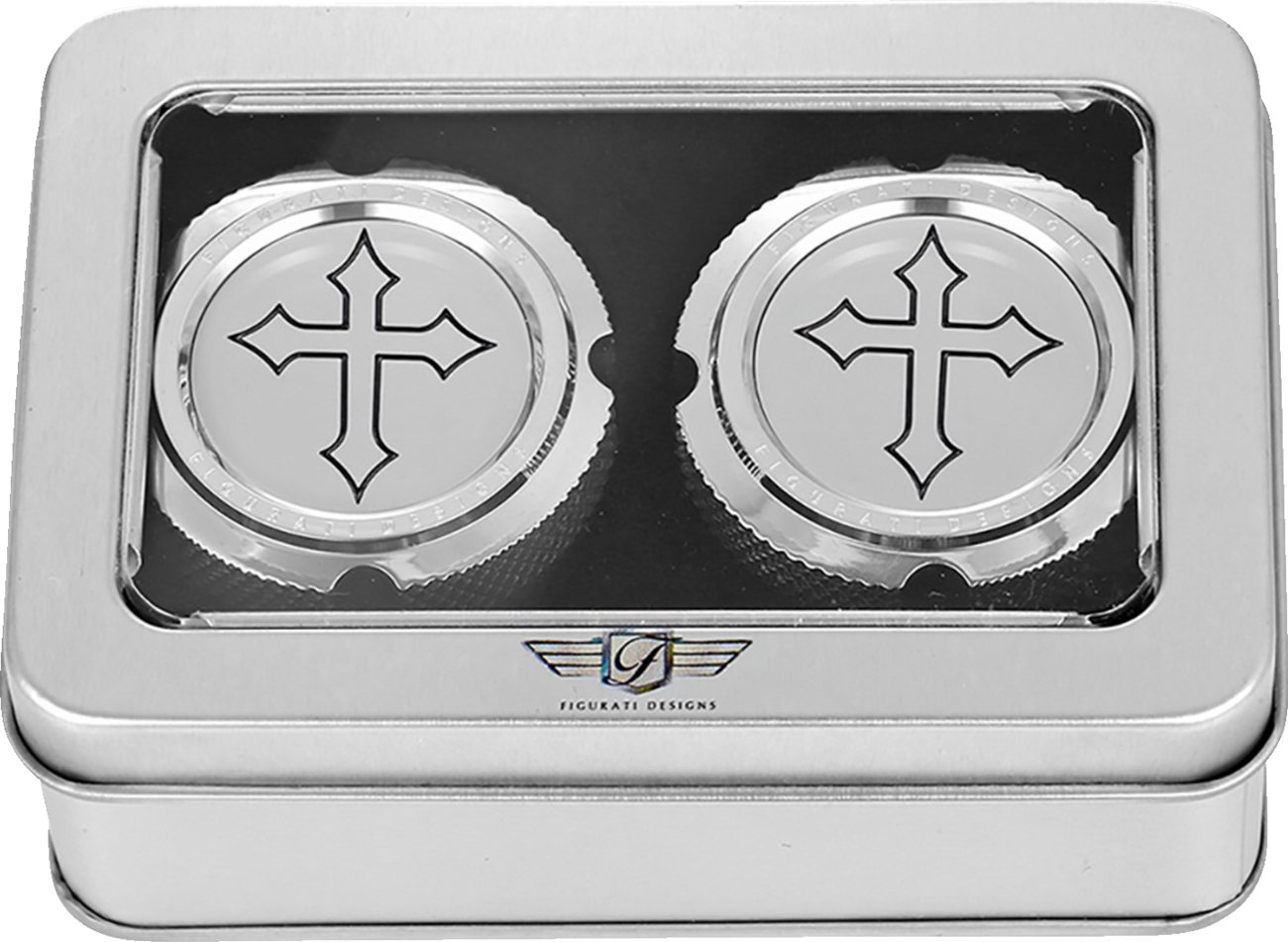 Figurati Designs Cover Axle Front Cross - Stainless Steel