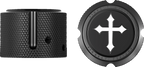 Figurati Designs Cover Axle Front Cross - Black