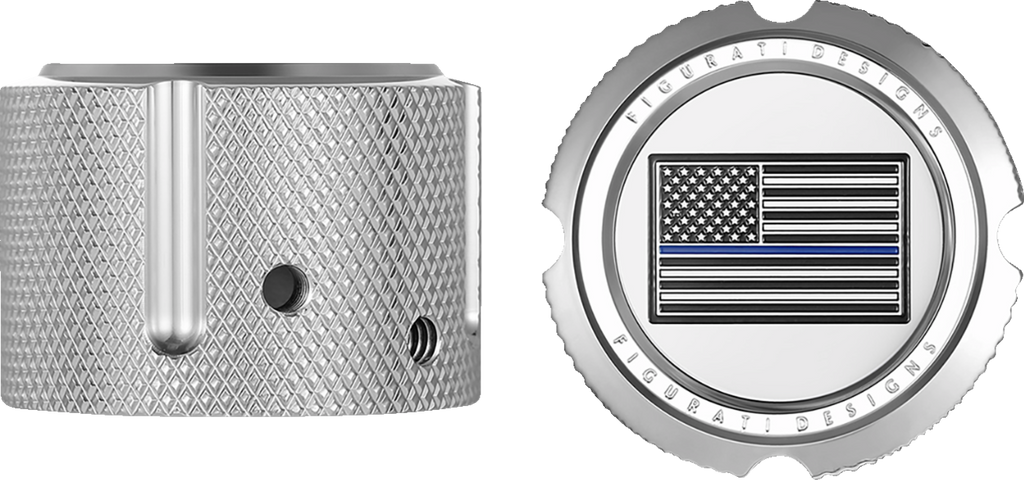 Figurati Designs Cover Axle Front Am - Blue Stainless Steel