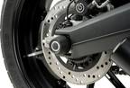 PUIG HI-TECH PARTS Axle Sliders - Rear - Black - Pair - Ducati Scrambler