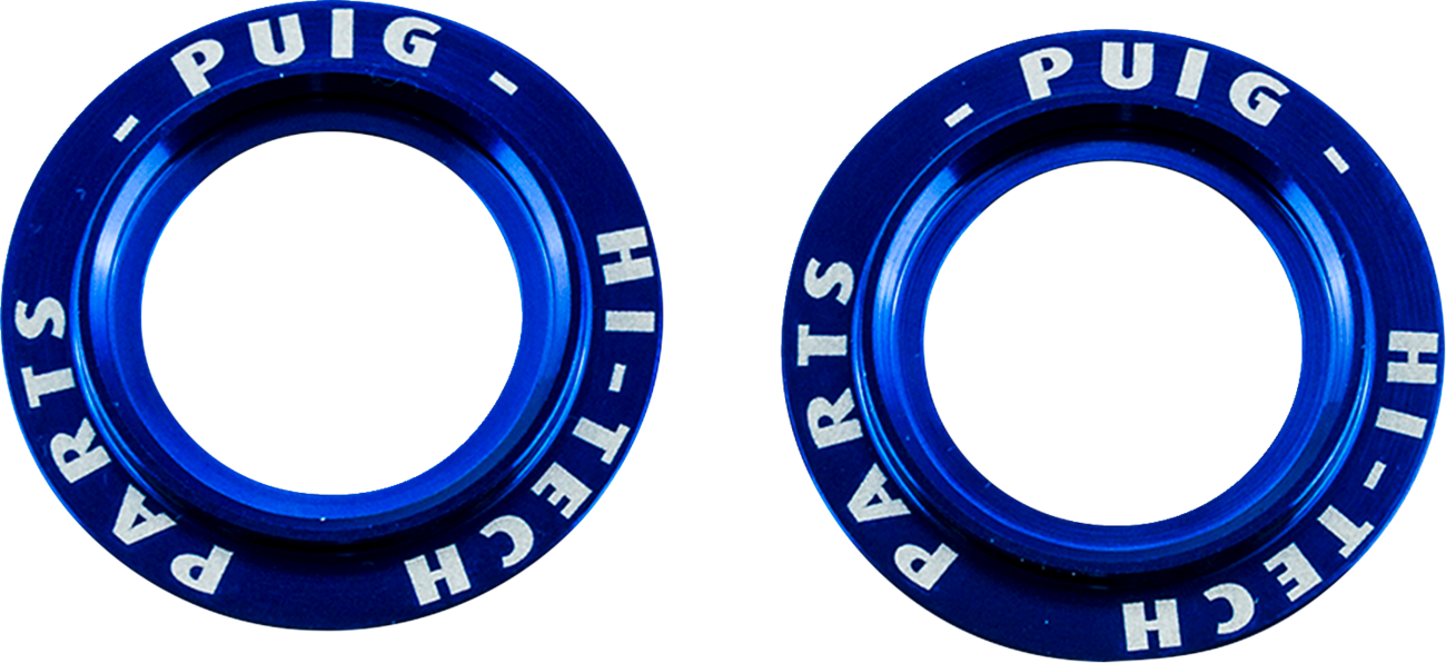 PUIG HI-TECH PARTS Axle Slider Rings - Blue - Set