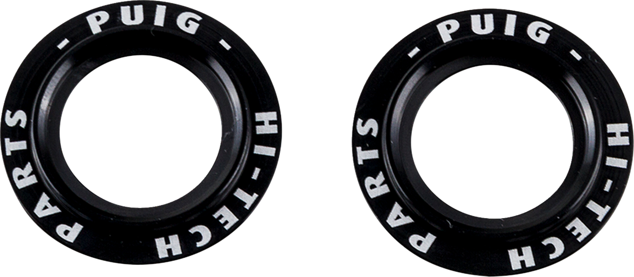 PUIG HI-TECH PARTS Axle Slider Rings - Black - Set