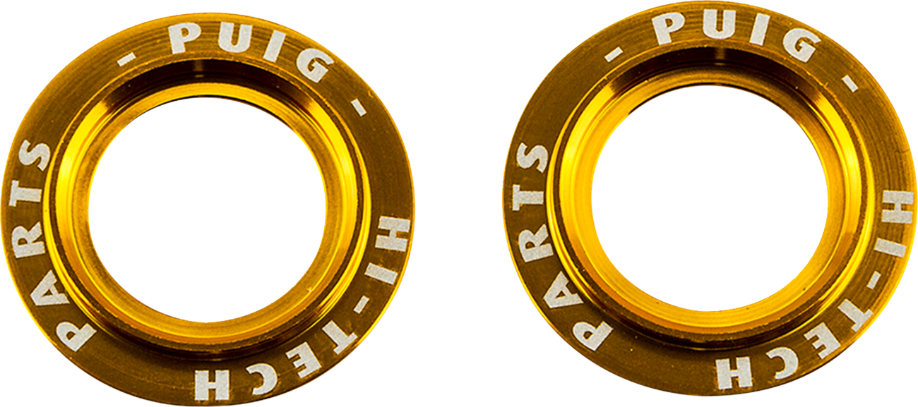PUIG HI-TECH PARTS Axle Slider Rings - Gold - Set