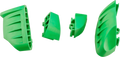 PUIG HI-TECH PARTS Replacement Bumpers - Pro 2.0 - Green - Set