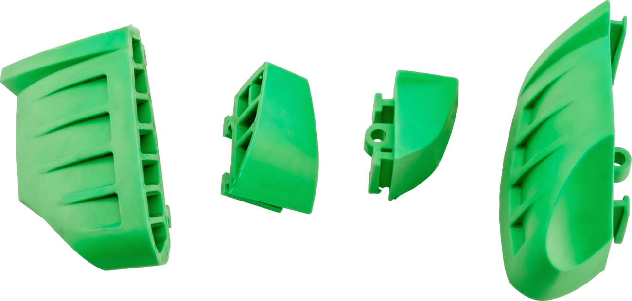 PUIG HI-TECH PARTS Replacement Bumpers - Pro 2.0 - Green - Set