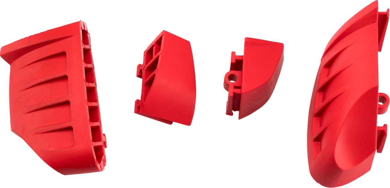 PUIG HI-TECH PARTS Replacement Bumpers - Pro 2.0 - Red - Set