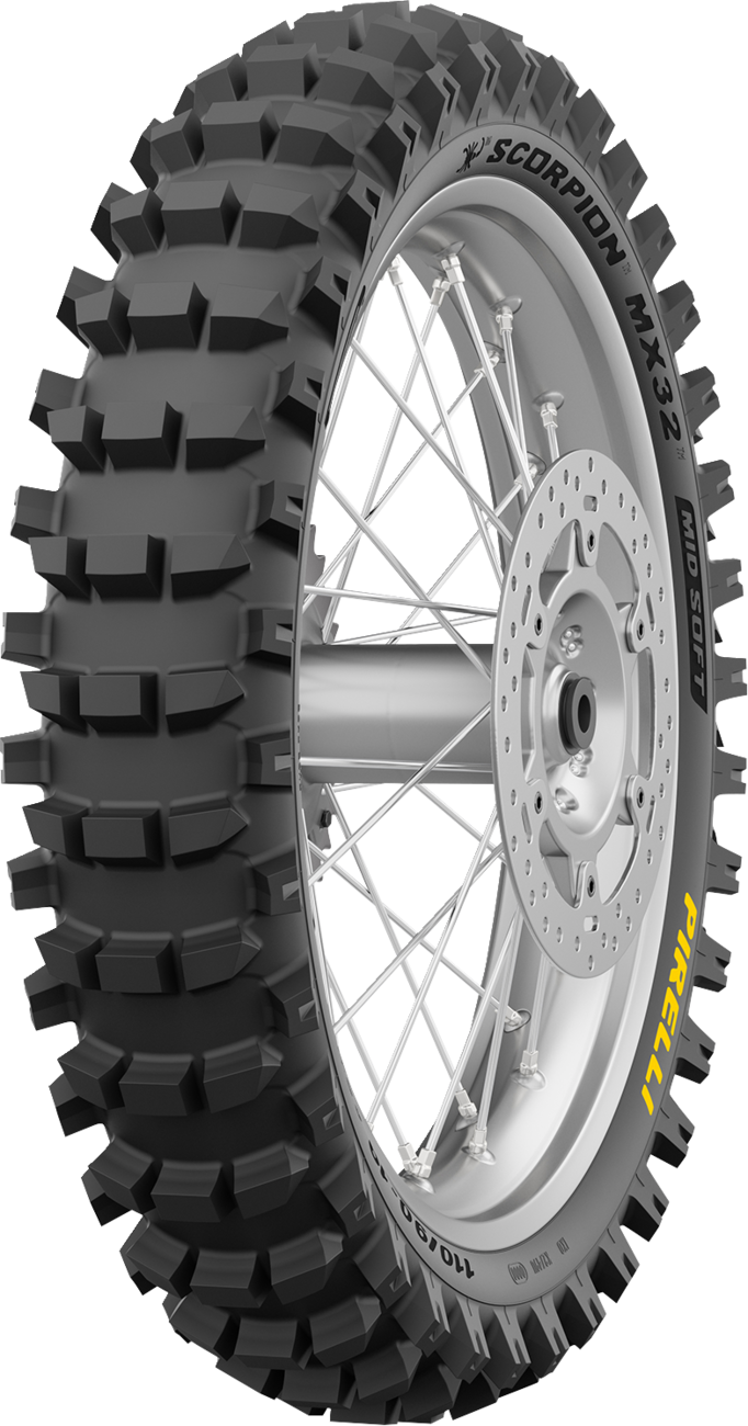 PIRELLI Tire - Scorpion™ MX32 Mid Soft - Rear - 120/90-19 - 66M