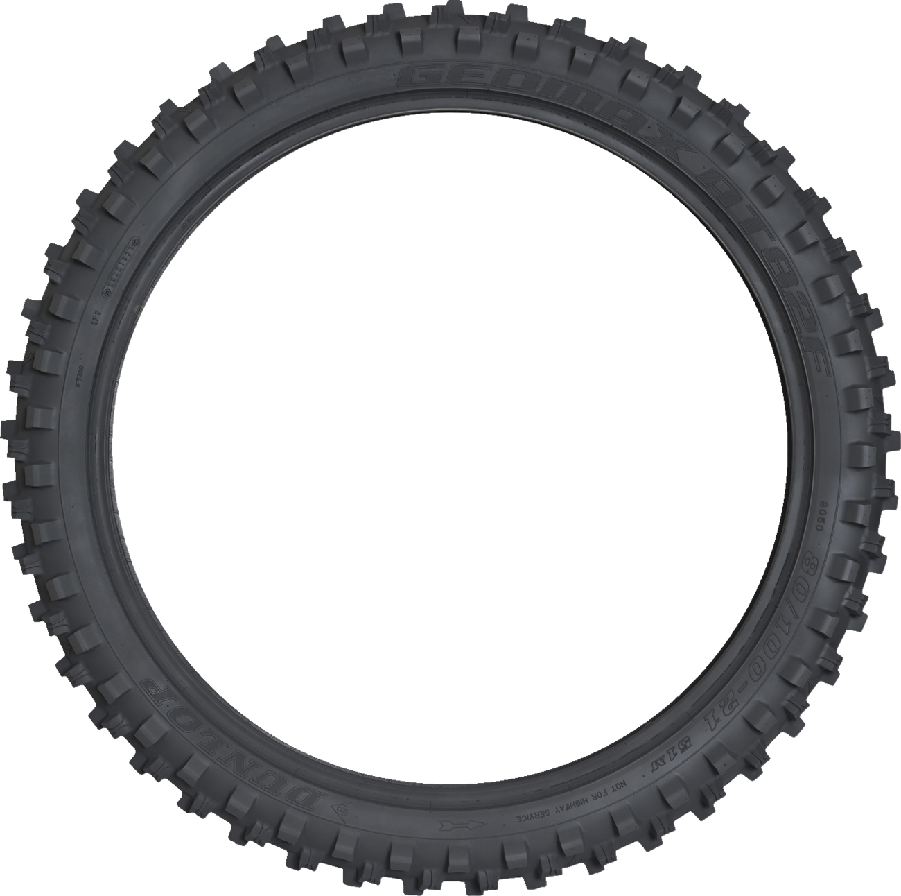 DUNLOP Tire - Geomax AT82 - Front - 80/100-21 - 51M