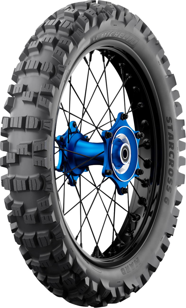 MICHELIN Tire - StarCross 6 Hard - Rear - 110/90-19 - 62M