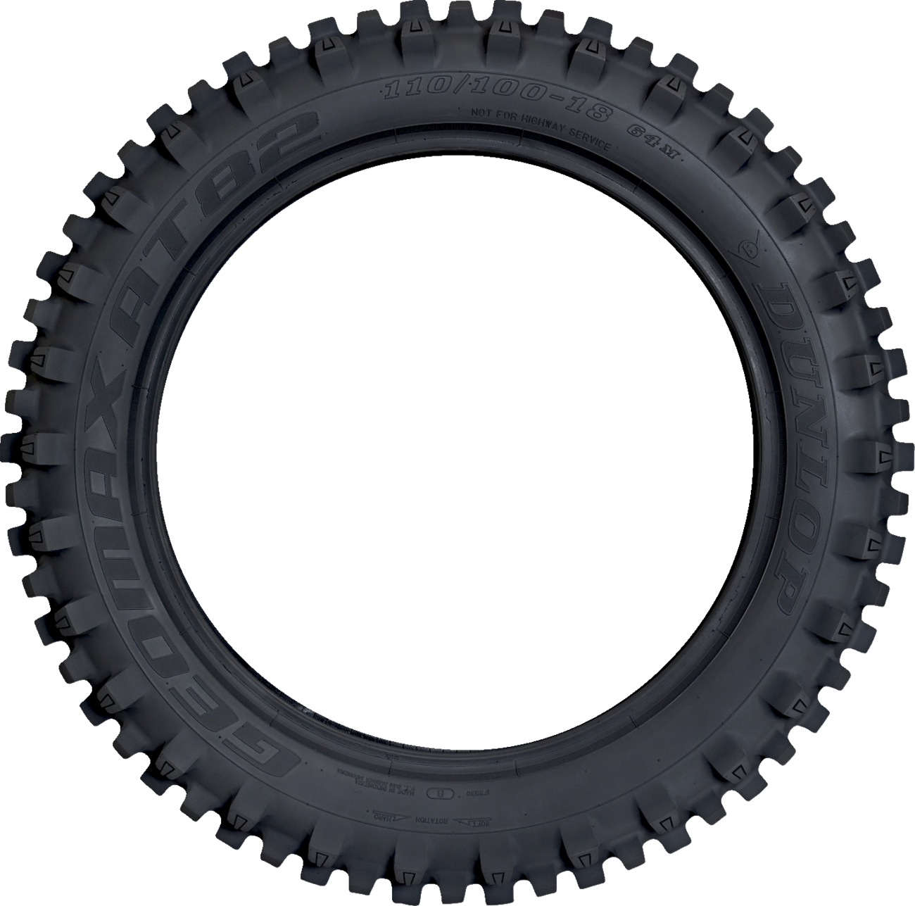 DUNLOP Tire - Geomax AT82 - Rear - 110/100-18 - 64M