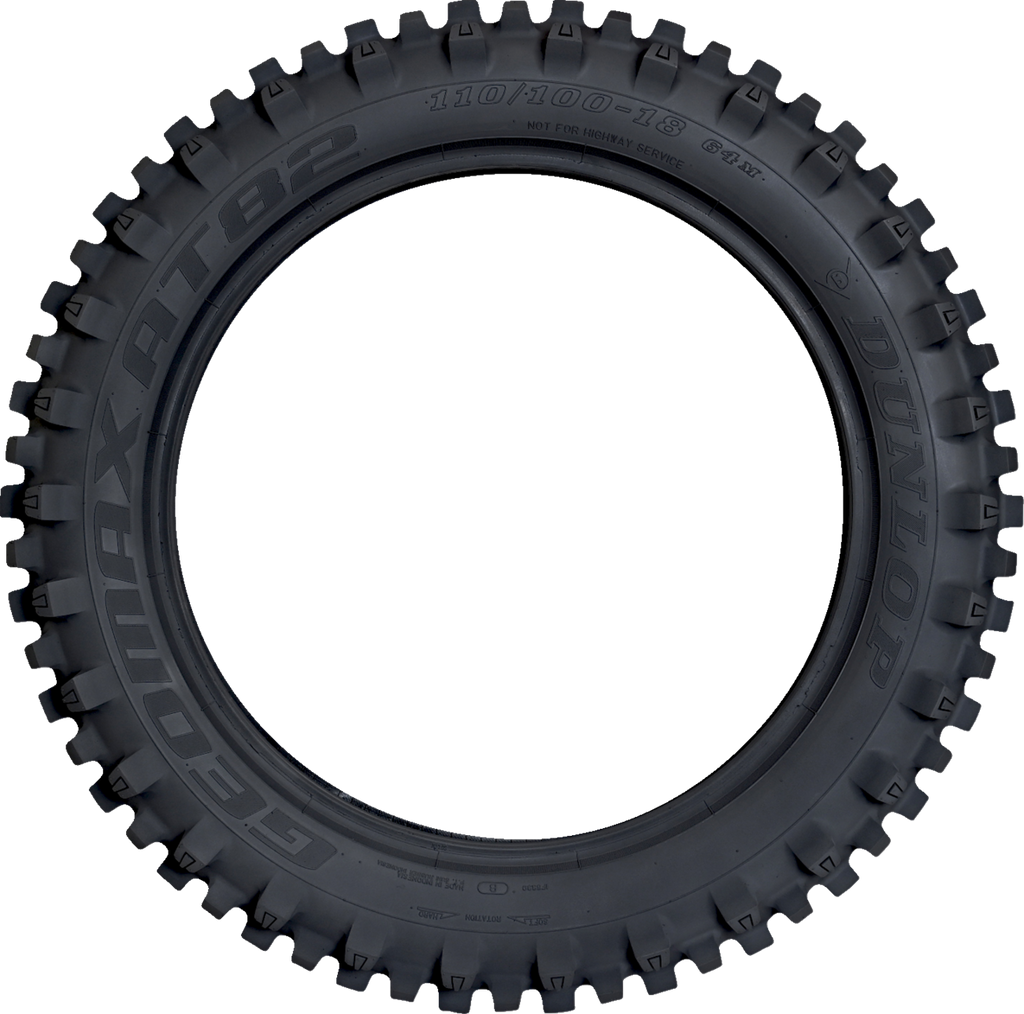 DUNLOP Tire - Geomax AT82 - Rear - 110/90-19 - 62M