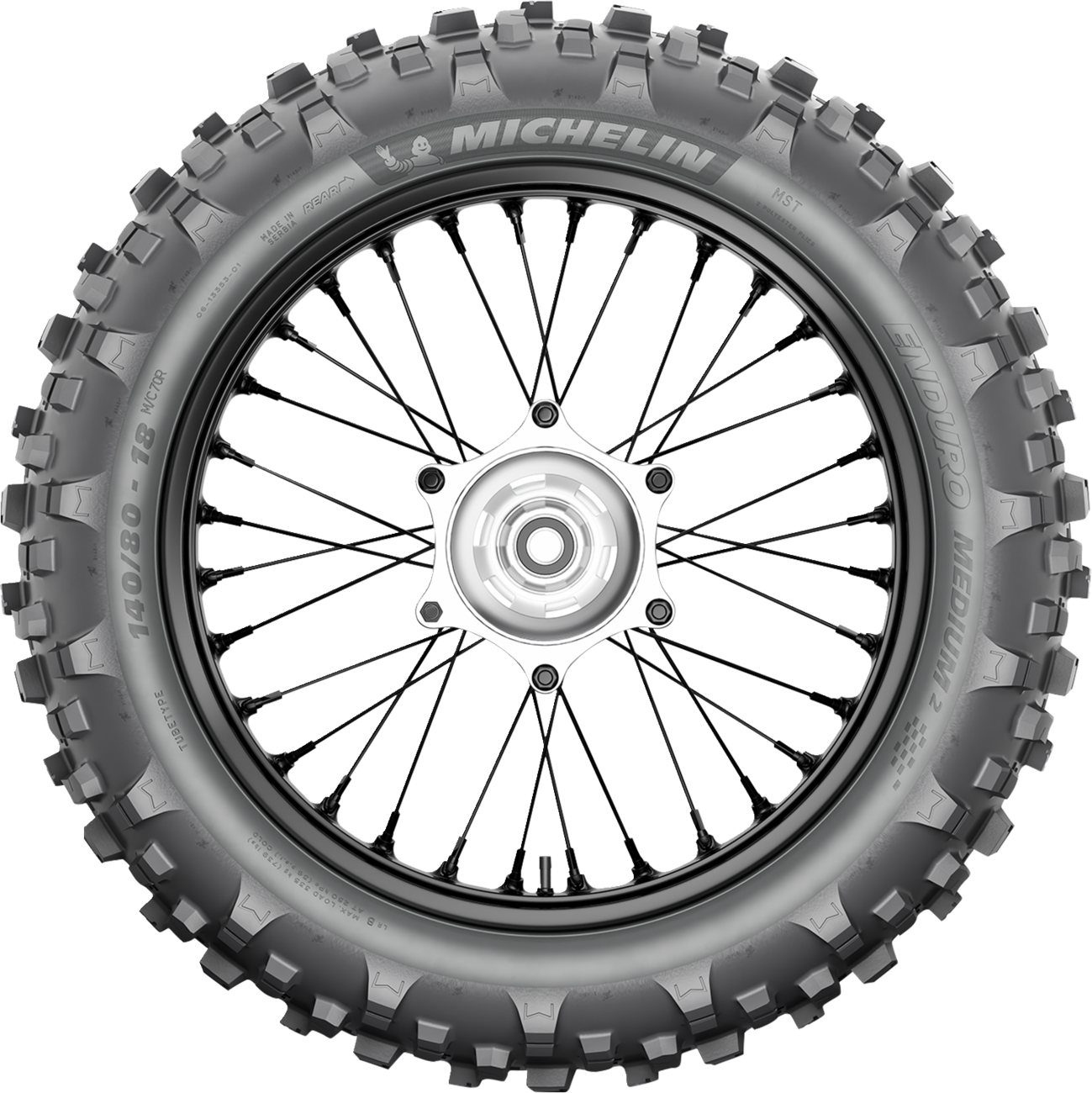 MICHELIN Tire - Enduro Medium 2 - Rear - 140/80-18 - 70M