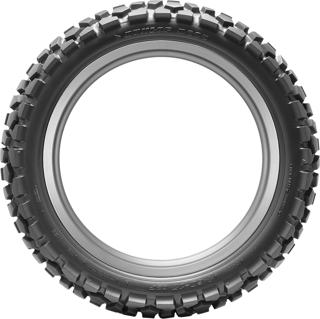DUNLOP Tire - D605 - Rear - 4.60-17 - 62P