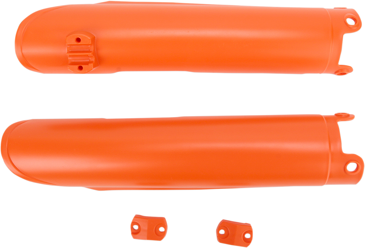 Lower Fork Covers for Inverted Forks - KTM Orange (1)