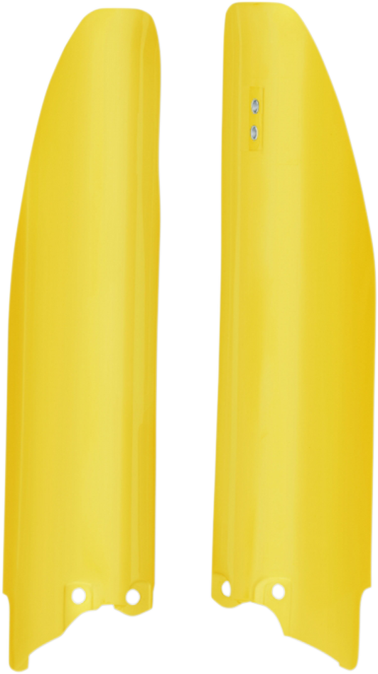 Fork Covers - Lower - Yellow - Suzuki (1)