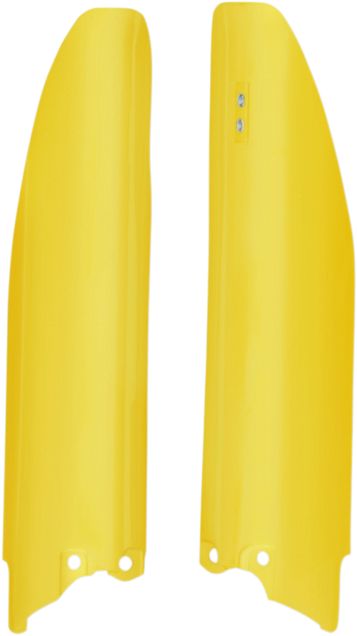 Fork Covers - Lower - Yellow - Suzuki (1)