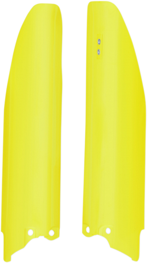 Fork Covers - Lower - Yellow - Suzuki (1)
