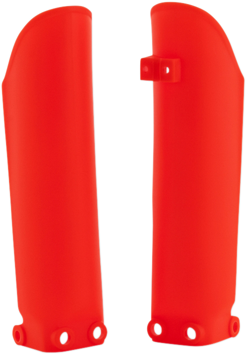 Lower Fork Covers for Inverted Forks - Fluorescent Orange (1)