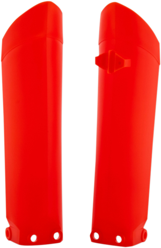 Lower Fork Covers for Inverted Forks - Fluorescent Orange (1)
