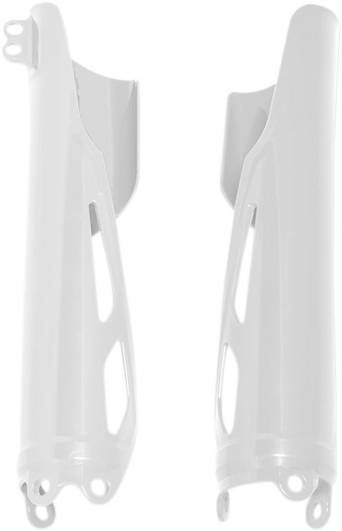 Fork Covers - Lower - White - Honda (1)