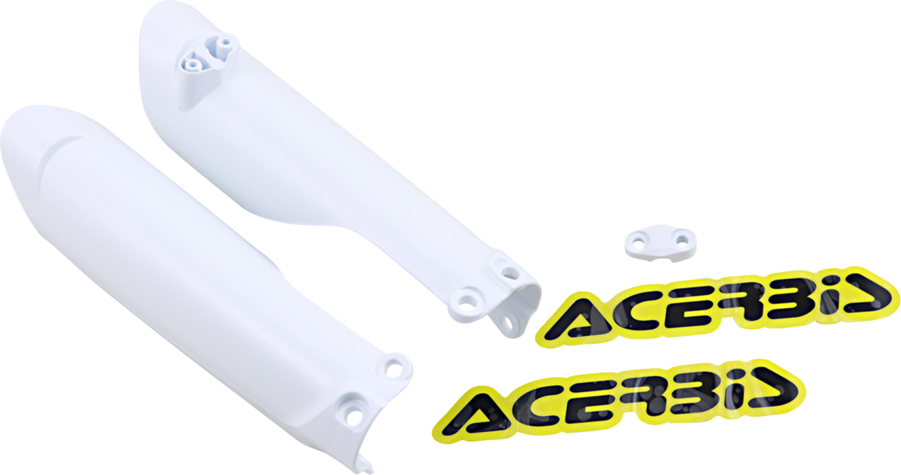 Lower Fork Covers for Inverted Forks - White (1)