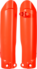 Lower Fork Covers for Inverted Forks - Fluorescent Orange (1)